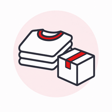 Custom apparel and package icon