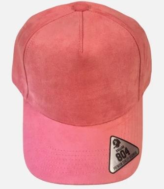 Hot Pink Dallas 804 5 Panel Suede High Crown Slight Curve Solid